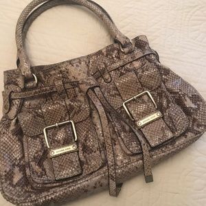 Michael Kors Leather Snakeskin Handbag